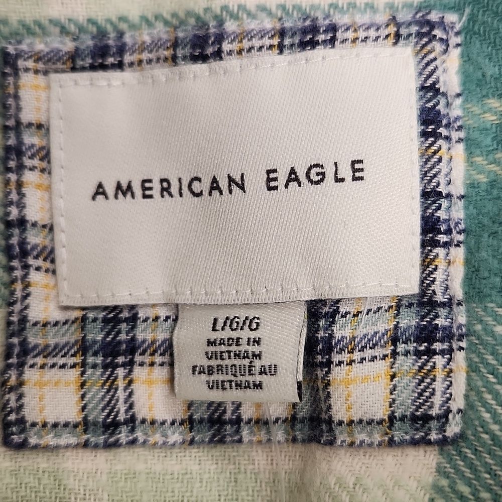 American Eagle Plaid Crop Top L NWT - Picture 4 of 4